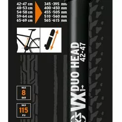 SKS Rammepumpe VX - Sort (Alle Ventiltyper Og 5 Forskellige Størrelser)