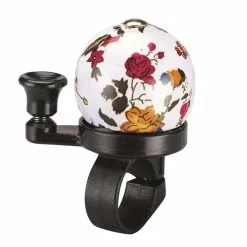 Bike Attitude Hvid Med Blomster Ringeklokke - Alu Top 22,2 Mm