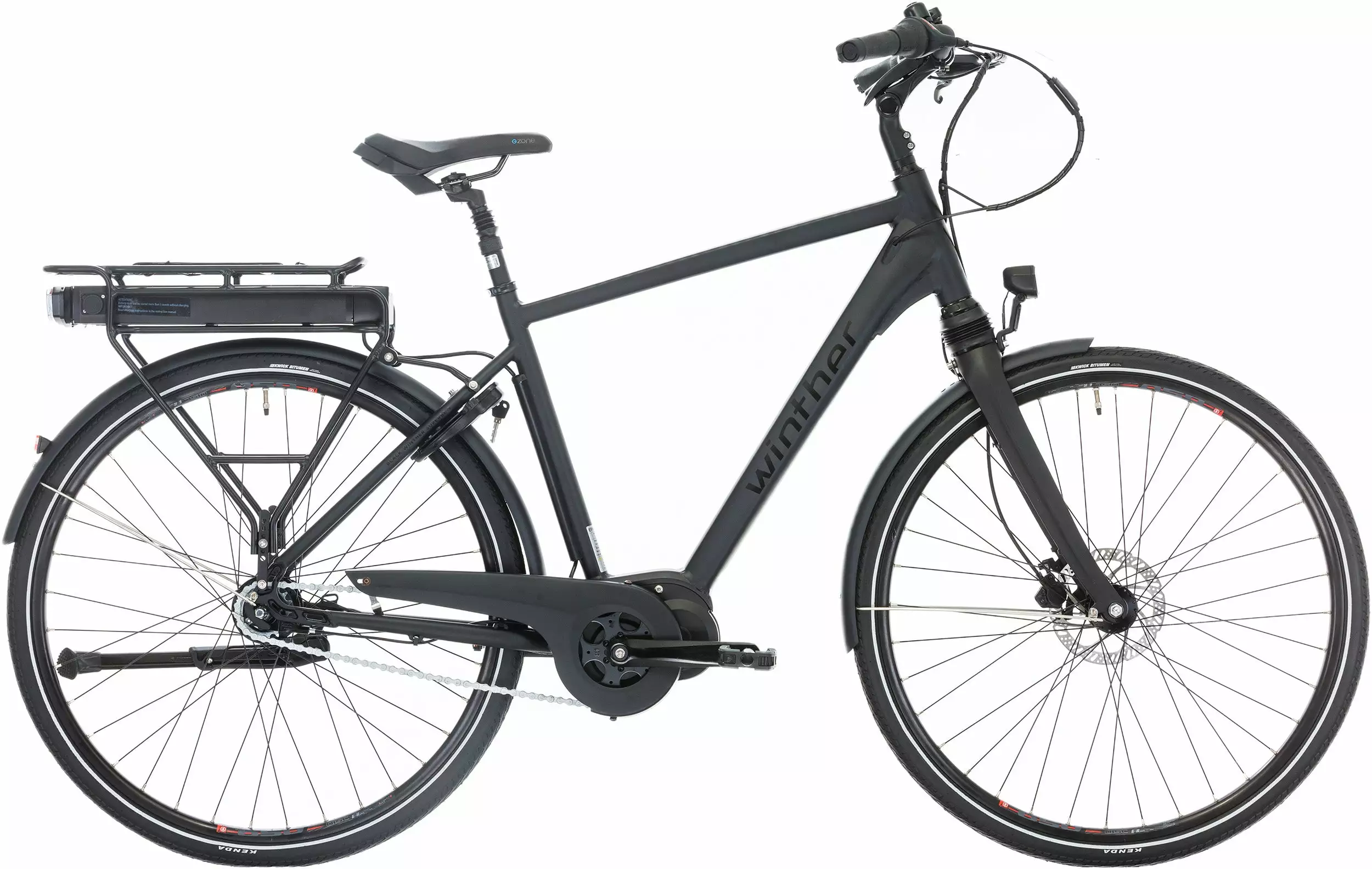 Black Winther Superbe 3 Herre - Mat Sort Elcykel 1 Black Winther Superbe 3 Herre - Mat Sort Elcykel