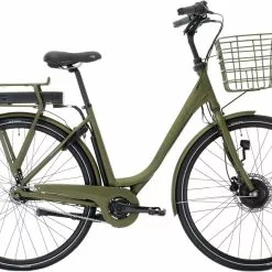Green Winther Superbe 1 Dame - Mat Grøn Elcykel