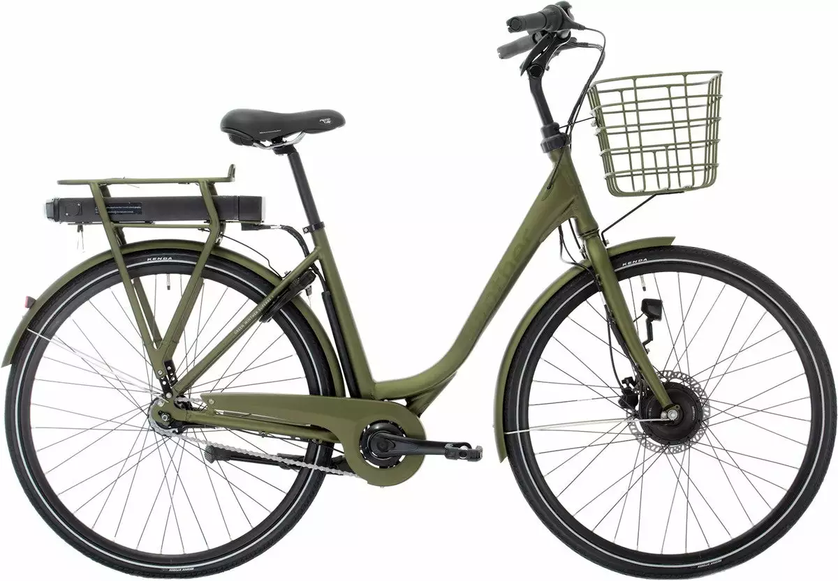 Green Winther Superbe 1 Dame - Mat Grøn Elcykel 1 Green Winther Superbe 1 Dame - Mat Grøn Elcykel
