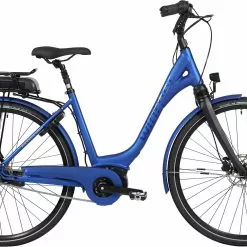 Blue Winther Superbe 4 Dame - Mat Blå Elcykel