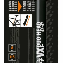 SKS Rammepumpe VX - Sort (Alle Ventiltyper Og 5 Forskellige Størrelser)