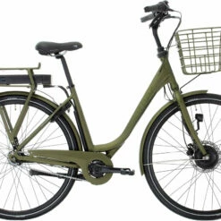 Green Winther Superbe 1 Dame - Mat Grøn Elcykel